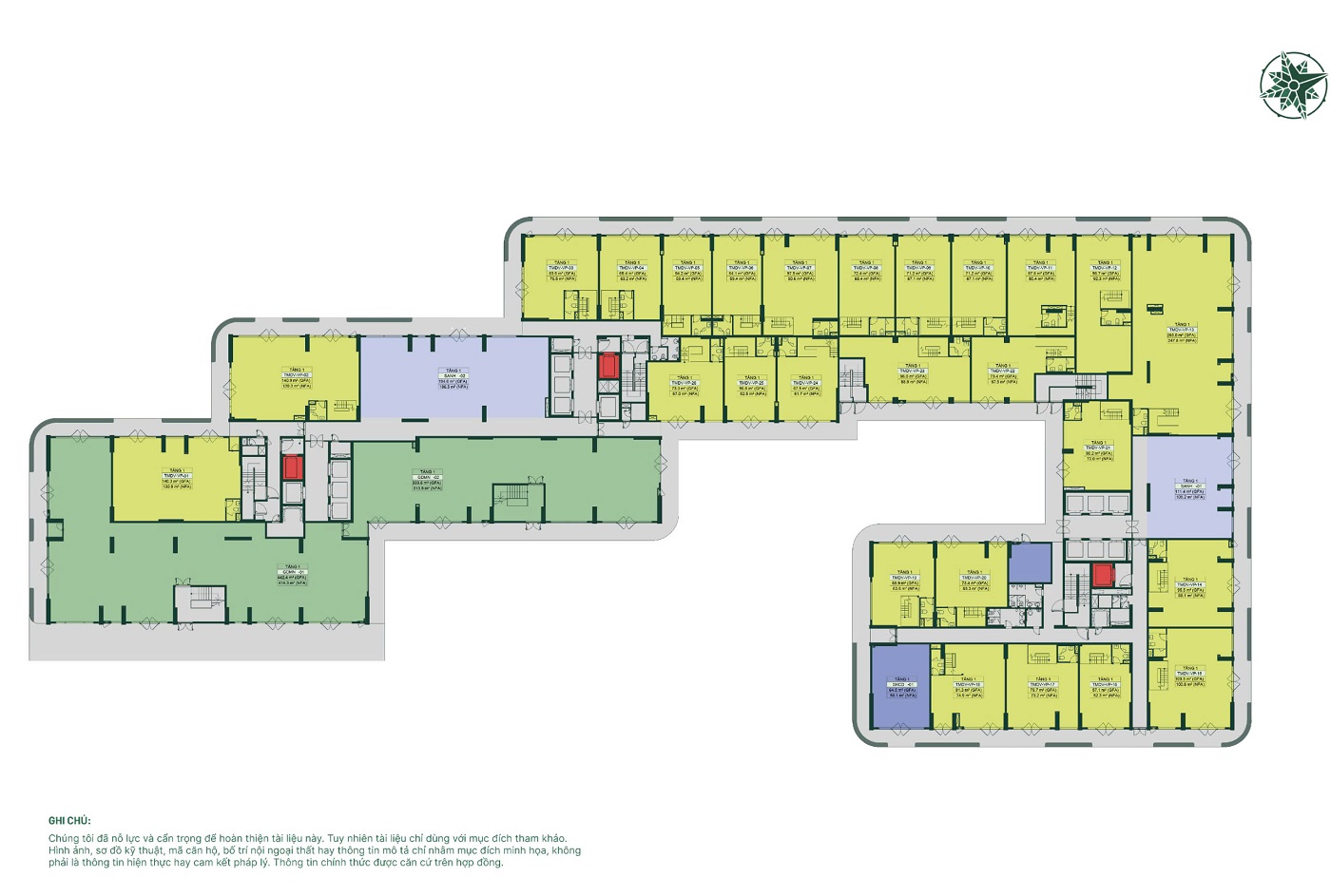 Mặt bằng Shophouse dự án Happy One Mori