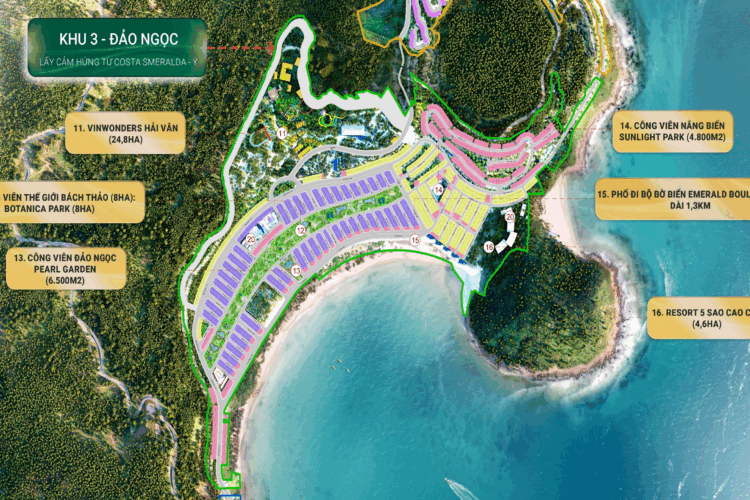 Thông tin khu 3 – Đảo Ngọc phong cách Địa Trung Hải