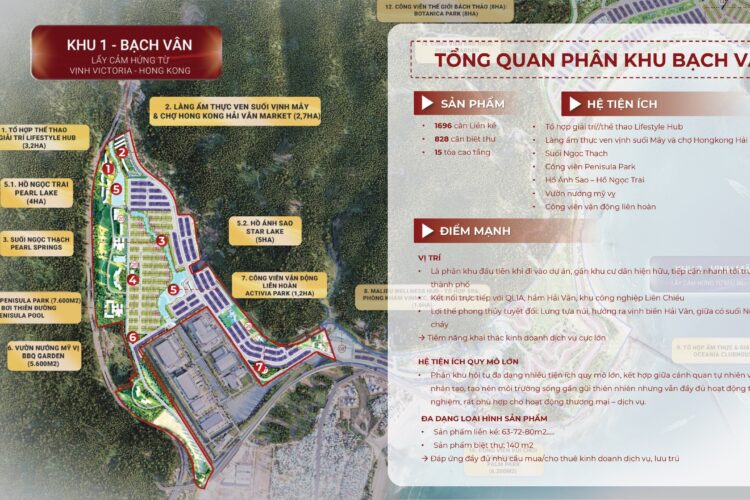 Phân khu Bạch Vân | dự án Vinhome Hải Vân Bay Đà Nẵng